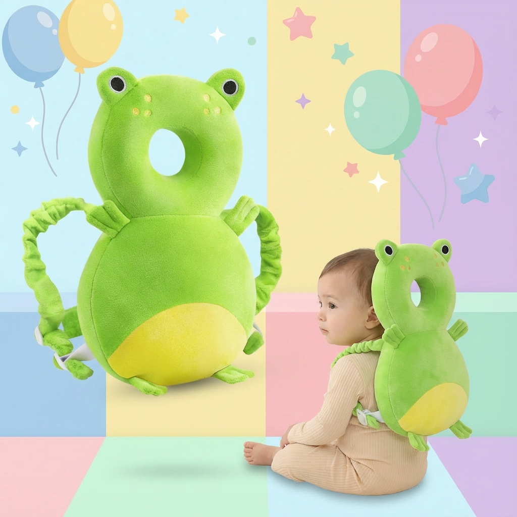 Mochila Protectora para Cabeza de Bebé — Protección suave para sus primeros pasos