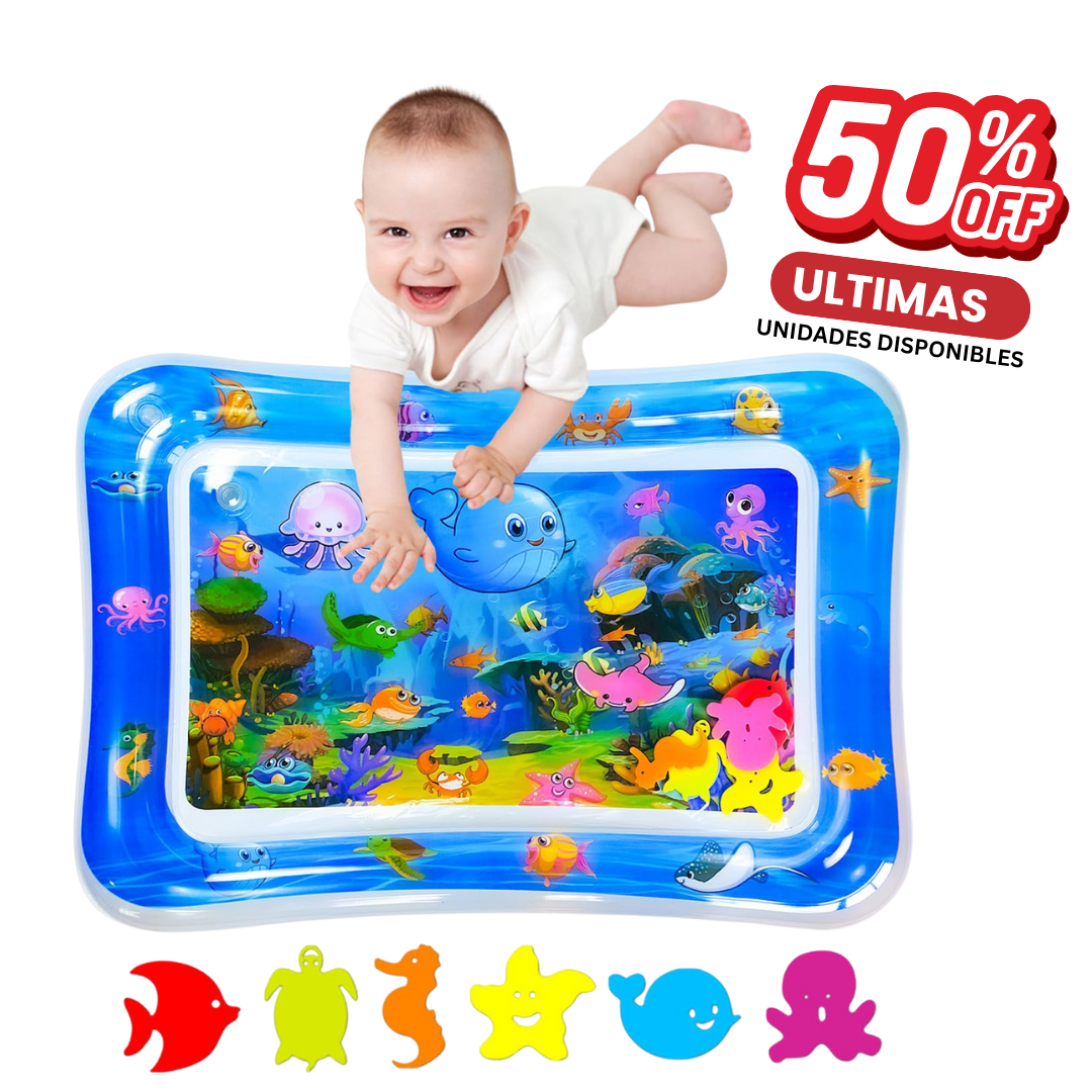 “Alfombra Acuática de Tummy‐Time para Bebés