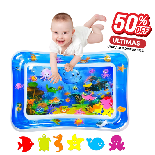 “Alfombra Acuática de Tummy‐Time para Bebés